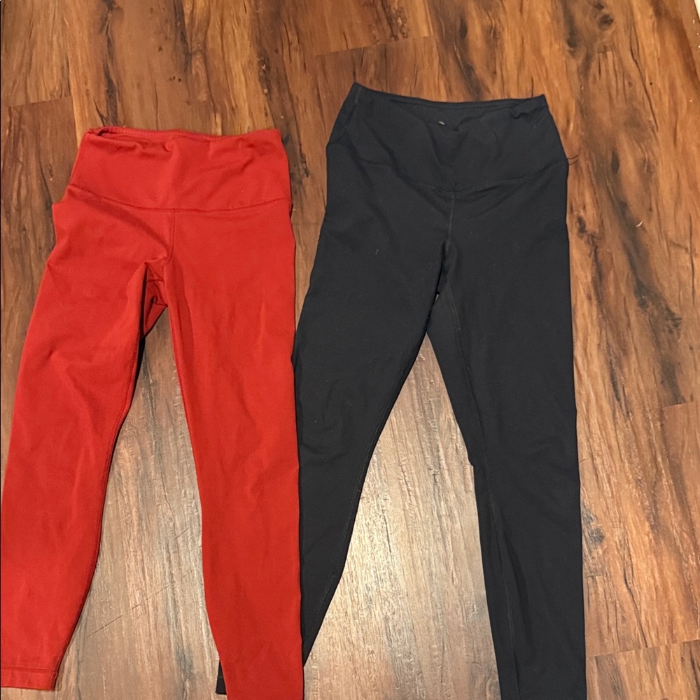 Yogalicious Red and Black Leggings